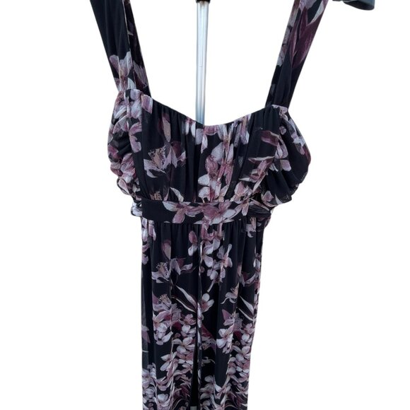 NWT Connected Apparel Floral Print High-Low Maxi Dress Size 12 - Picture 9 of 12
